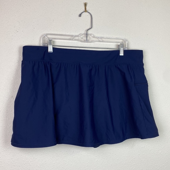 Women's Navy Plus Swim Skirt 18W - Picture 2 of 7